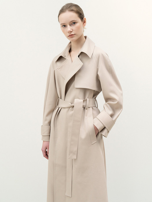 Simple Trench Coat Hazelnut