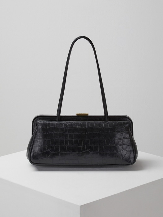eternal shoulder bag(Crocodile black)