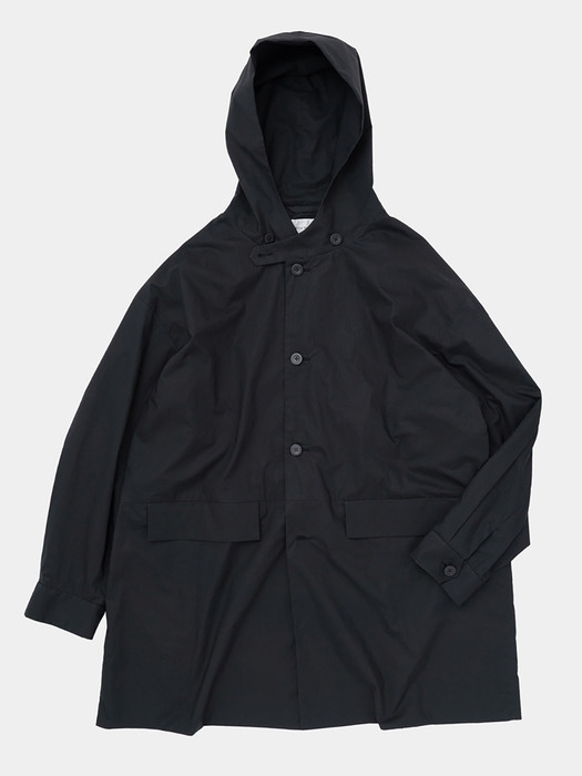 (CO02221OS) Hooded Coat_Black