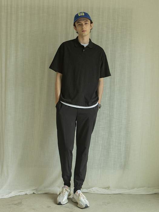 CP-799 Stretch jogger pants_Black