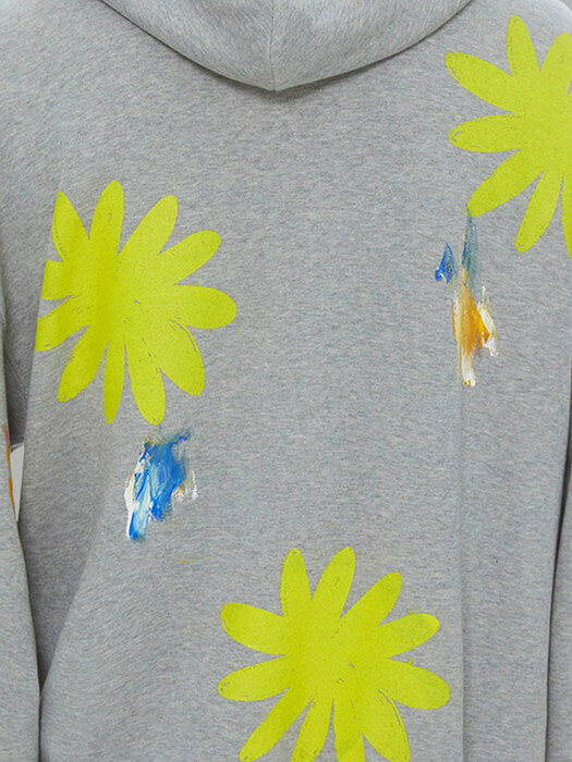 FLOWER PAINTED HOODY