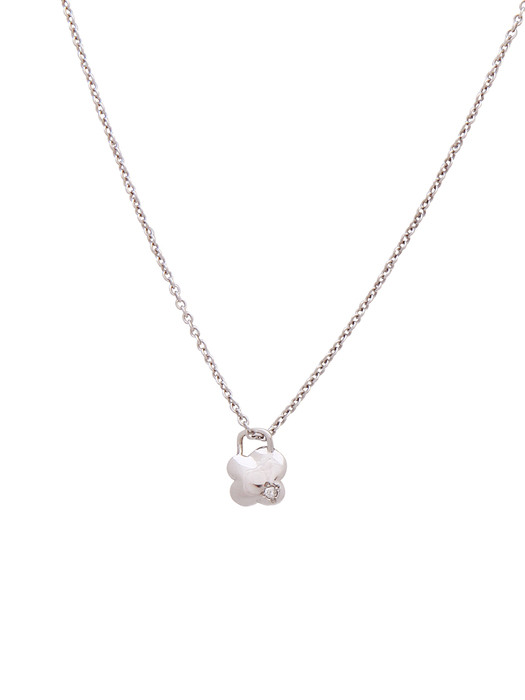Clover n heart Silver925 Necklace