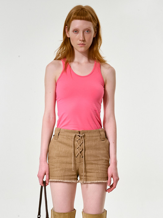 EMBROIDERY SLEEVELESS TOP, PINK