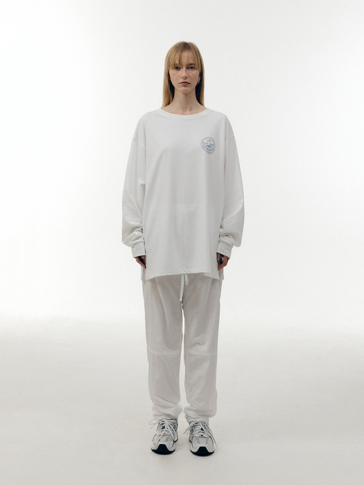 22PF LOOSE FIT LONG T-SHIRT - WHITE