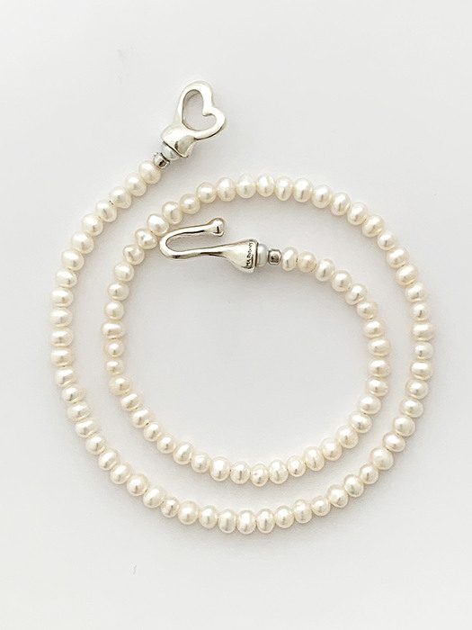 coeur pearl silver necklace 