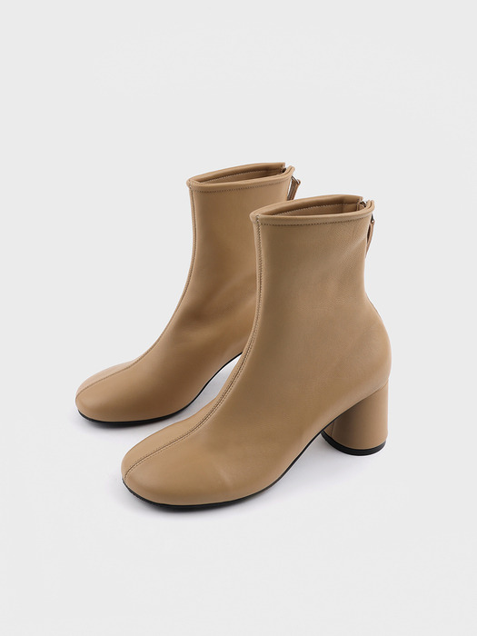 ROI elegant leather ankle boots - 3color 6.5cm 소프트 레더 앵클 부츠힐