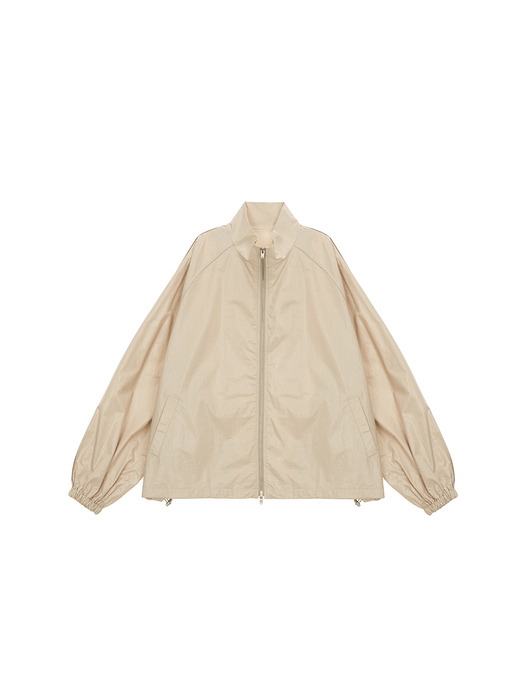 MATIN KIM LOGO COATING JUMPER IN BEIGE – ETA SEOUL