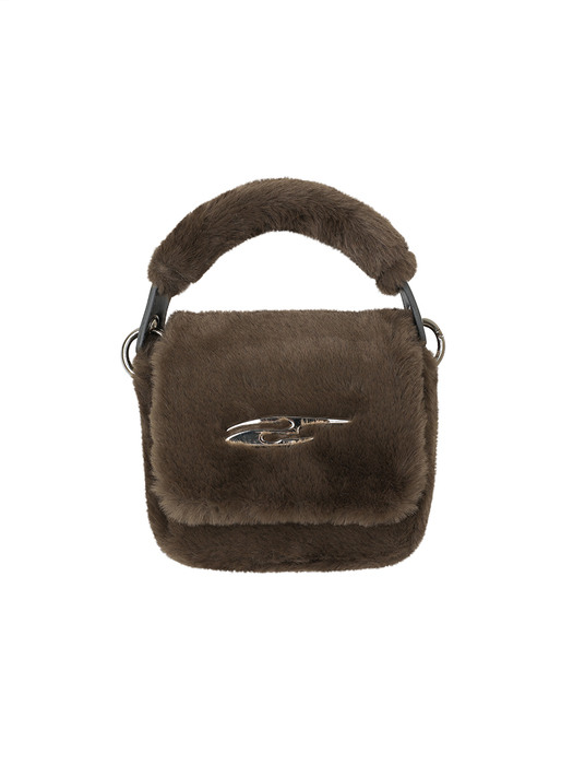 PLAQUE LOGO FUR MINI BAG BROWN