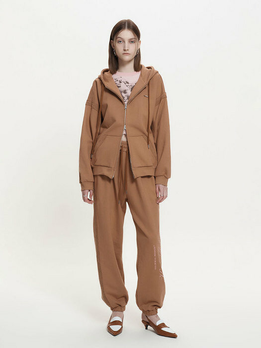 OVERSIZED HOODY JUMPER_BROWN (KYOR1HDR01W)