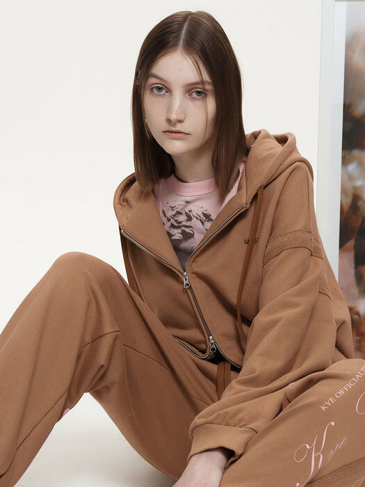 OVERSIZED HOODY JUMPER_BROWN (KYOR1HDR01W)