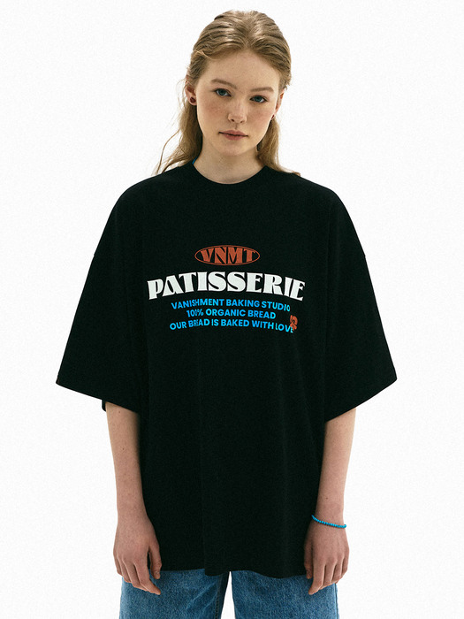 Patisserie oversize t-shirt_black