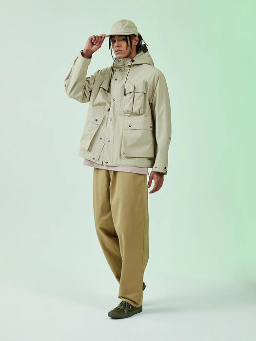 3 LAYER UTILITY JACKET_BEIGE