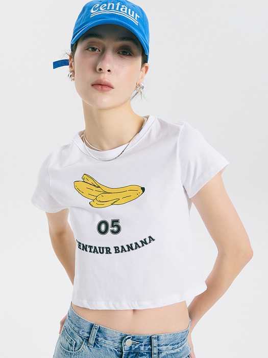 CENTAUR BANANA CROP T-SHIRTS_WHITE