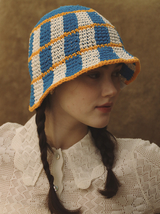 Yumi crochet bucket hat _ 2color