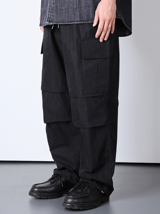 M-65 NYLON FIELD CARGO PANTS BLACK