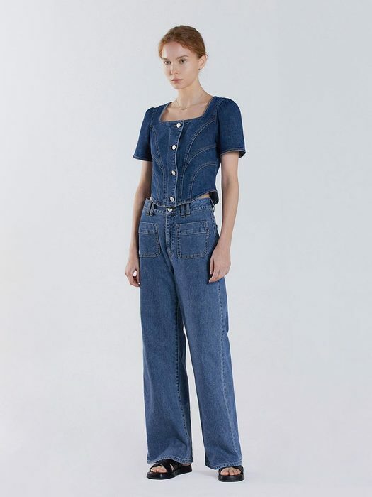 Front Poket Straight Denim Pants KJ3ML2320_22