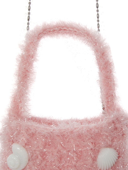SEA COLLECTION KNITTED BAG, PINK