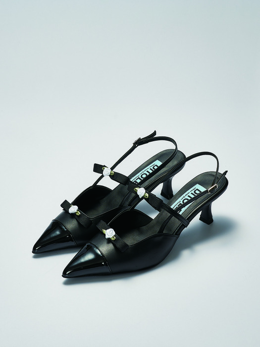 Loanna slingback shoes Black