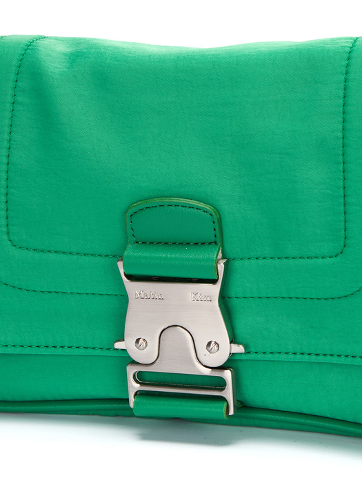 CRISP MINI BUCKLE BAG IN GREEN