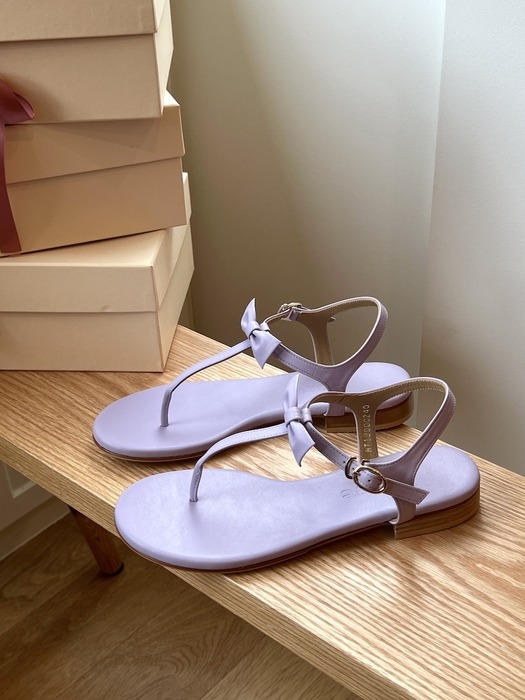 Liv Ribbon Sandals - Lavender