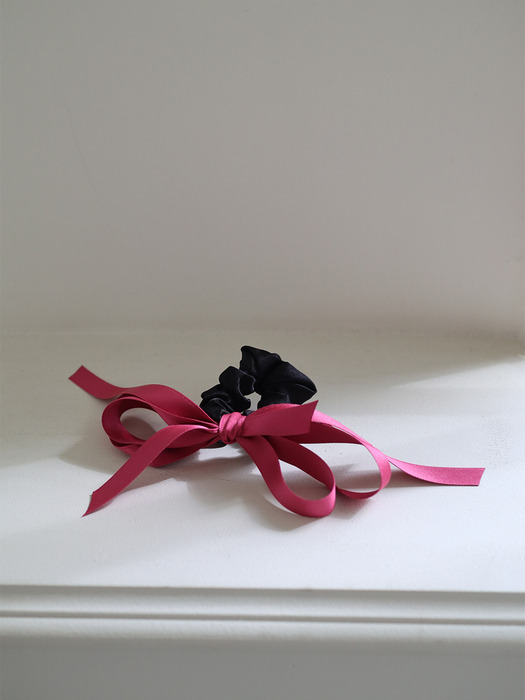 kitsch ribbon scrunchie (3color)