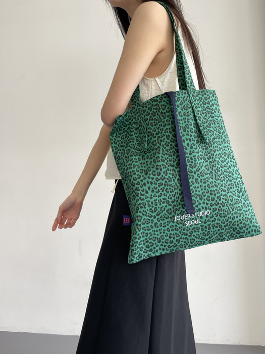 Canvas Leopard  Bag_Green
