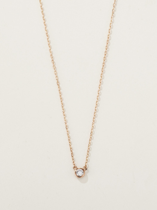 14K Lab Diamond Necklace