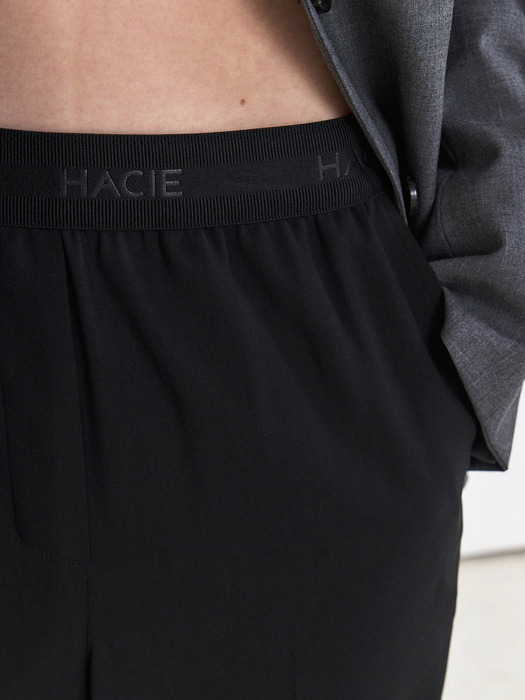 HACIE BANDING OVER-FIT TROUSER [BLACK]