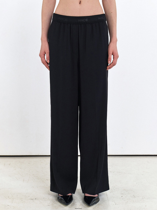 HACIE BANDING OVER-FIT TROUSER [BLACK]