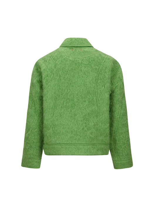 WADO SHAGGY WOOL JACKET awa577m(GREEN)