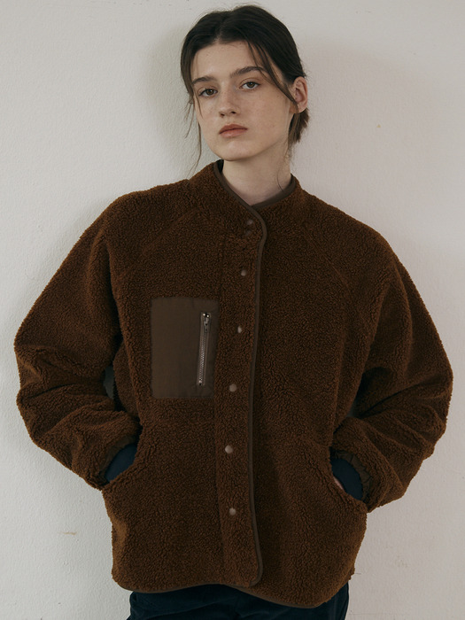 Double fleece jumper (Brown)