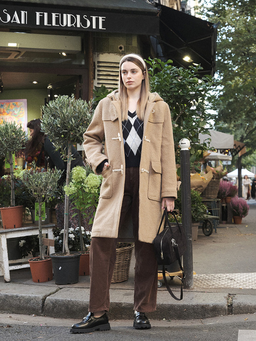 TWO-WAY SUEDE TOTE BAG_BLACK