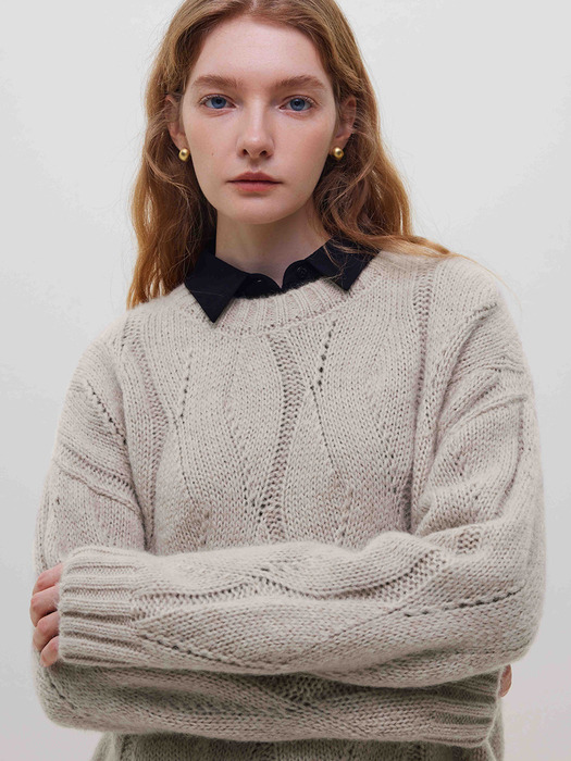 WD_Hollow wool sweater_2color
