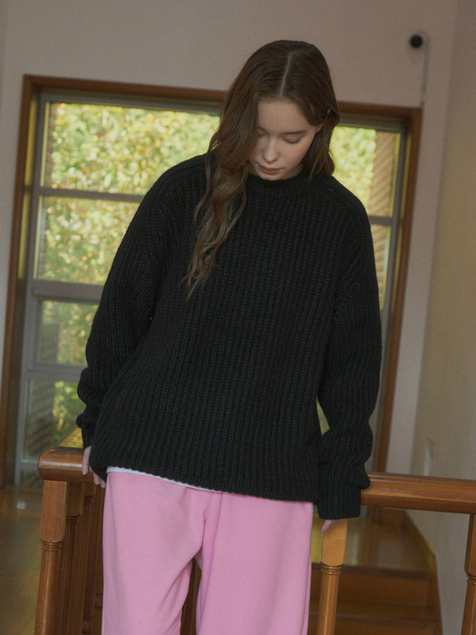 (W)Always Heavy Round Knitwear/4col