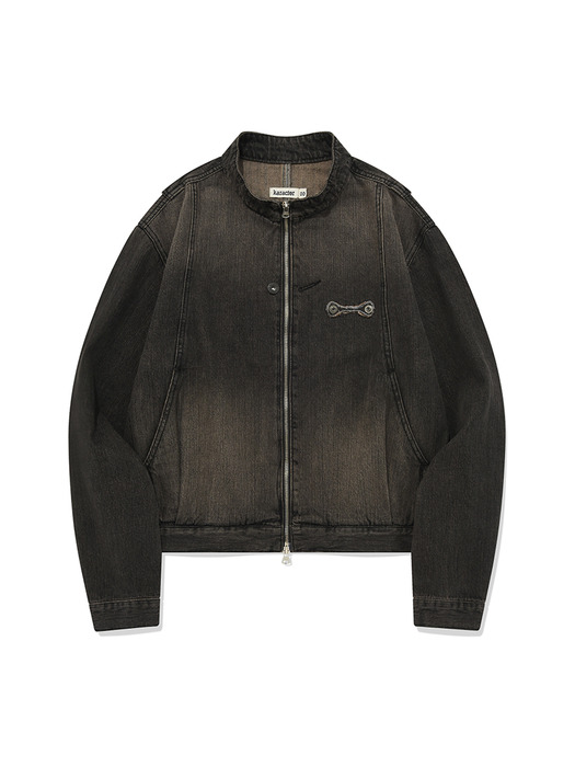 Wallet denim jacket / Vintage black