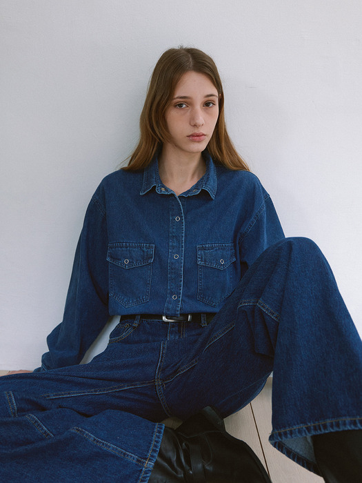 Vintage blue Denim shirt - Denim