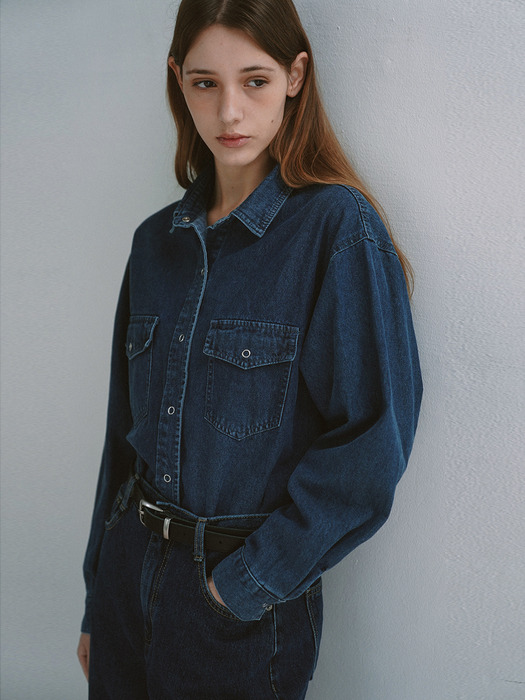 Vintage blue Denim shirt - Denim