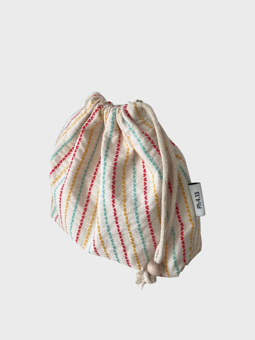 Rainbow String Pouch (무지개 스트링 파우치) - 3 color