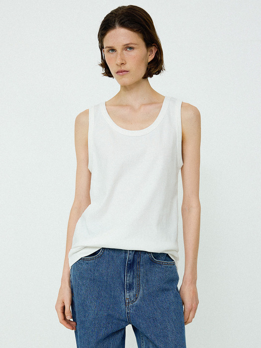 Leau sleeveless_ivory