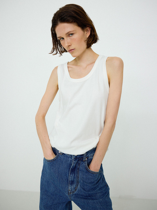 Leau sleeveless_ivory