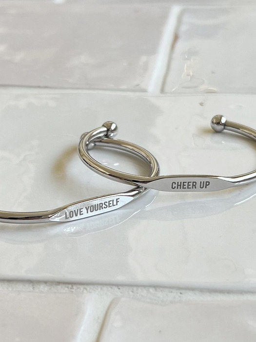 lettering bangle (2type)