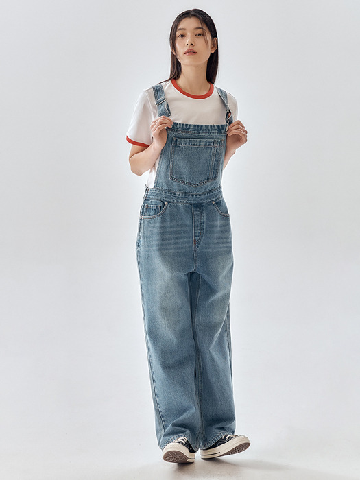 Loose-Fit Denim Overall