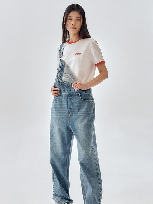 Loose-Fit Denim Overall