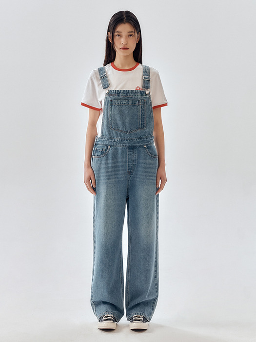 Loose-Fit Denim Overall