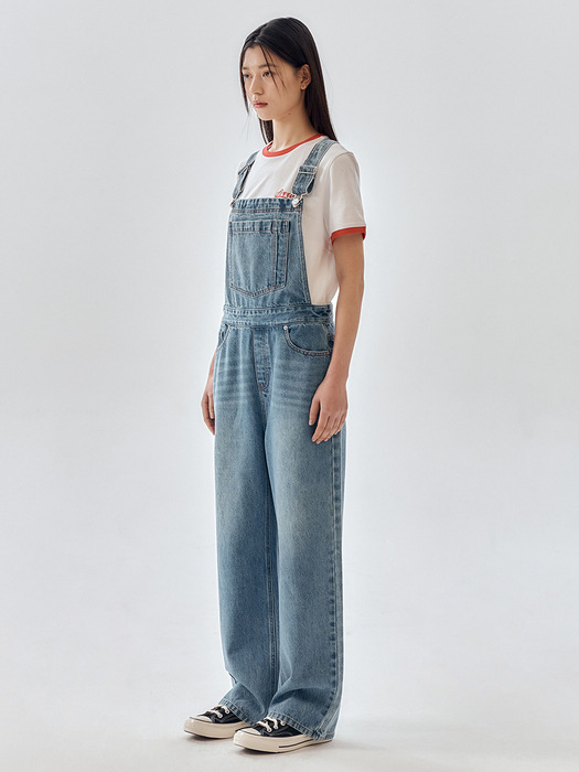 Loose-Fit Denim Overall