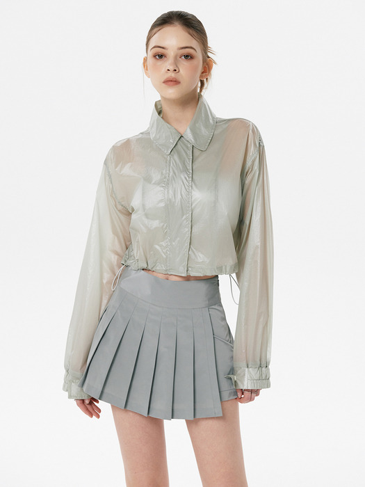 Glowy Pleats Mini Skirt_3color