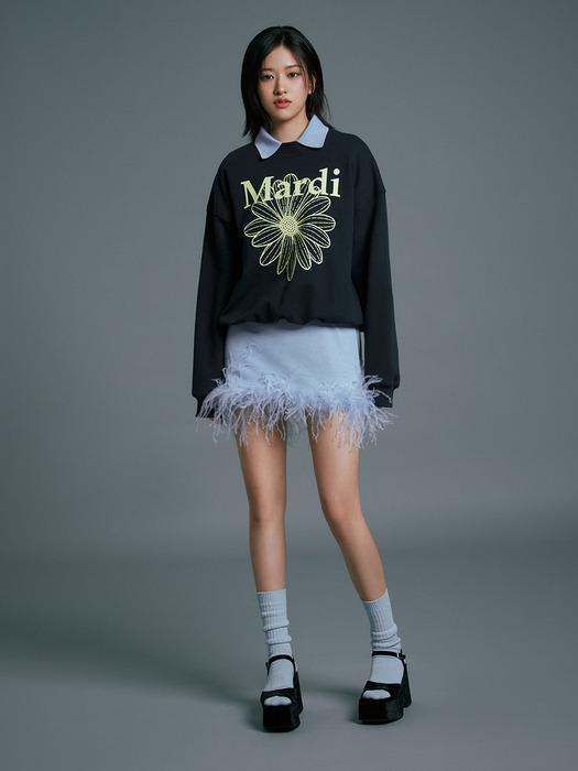 SWEATSHIRT FLOWERMARDI_NAVY LEMON