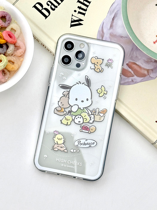 Pochacco Flower Clear Case_HC2433CP001O