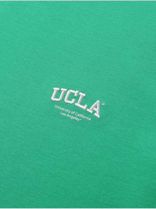 남녀공용 리사이클 스몰 로고 라운드 티셔츠[GREEN](UA4ST93_66)