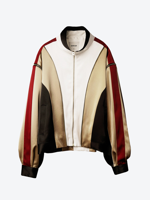 Multi-Zippered Oversize Track Jacket[Gold(UNISEX)]_UTO-SS03
